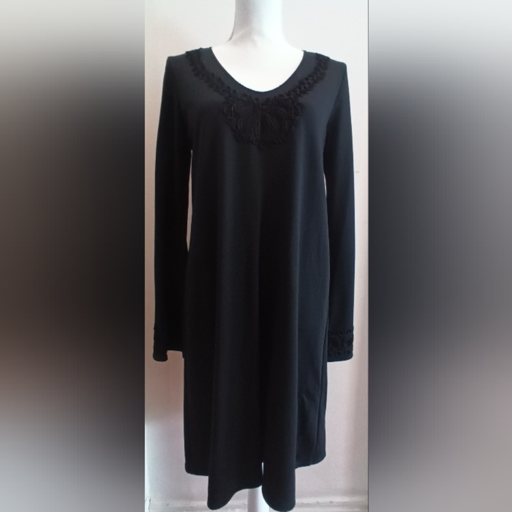 Max Studio Black Swing Midi Dress NWT XL